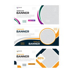 set of banners 