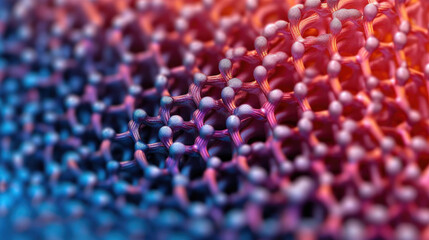 close up view of a nanotechnology screen displaying a realistic texture, techno pattern, microscopic alloy, AI