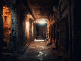 Fototapeta premium Abandoned Rustic Catacombs