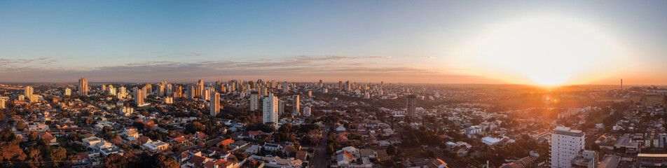 SUPER PANORÂMICA CASCAVEL PR ENTARDECER 