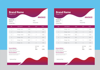 Invoice design template