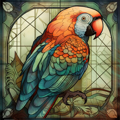 Fototapeta premium Decorative Animal Illustration,created with generative ai tecnology.
