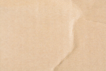 Close up view of brown paper box texture