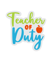 Fototapeta premium Teacher sticker svg, Teacher sticker pack svg, Back to school svg, Teacher laptop sticker, Teacher gift, Teacher decal, Cute Teacher svg png,TEACHER STICKER Bundle Png Teacher Png, Blessed Teacher, Te