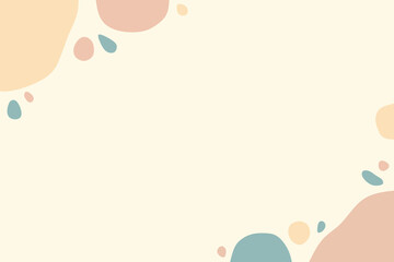 Illustration Vector Graphic of Aesthetic Background Template with Abstract Fluid Shapes. Simple and Minimalist Pastel Colors.