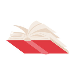 Books, stacks of books, notebooks illustration. Educational vector isolated. Book stacks. Flat-style textbooks, novel books, or diaries on shelves and trays. Bookstore, library, or college old books.