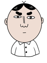 man cartoon character face png