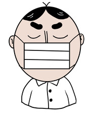 man cartoon character face png