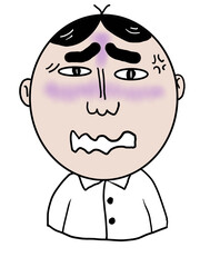 man cartoon character face png