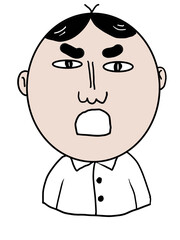 man cartoon character face png