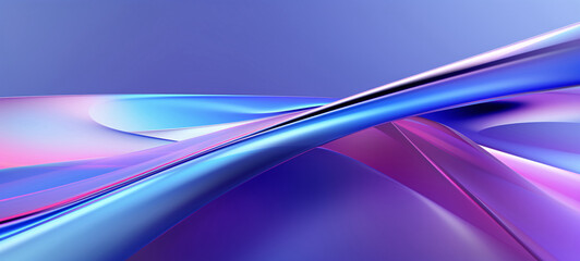 Purple gradient background, abstract colorful glossy background. 3D rendering
