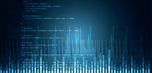 sfondo, interfaccia digitale, informatica, codice di programmazione, algoritmo