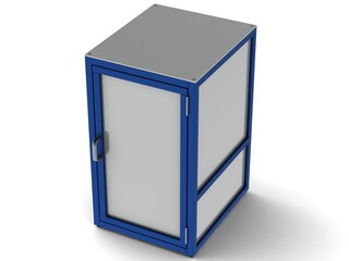 Aluminum Station Cabinet 3D model