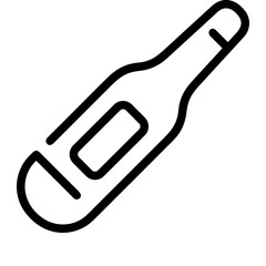 Thermometer medicine icon symbol image vector. Illustration of the temperature cold and hot measure tool design image