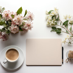 table, paper, blank sheet