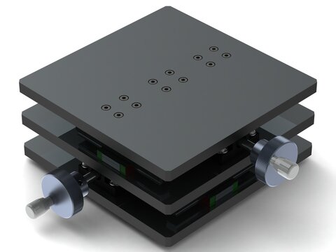 Custom Manual XY Table 3D model