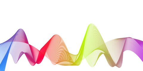 Abstract flowing wave lines. Design element for technology, science, modern concept illustration background