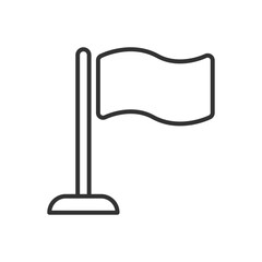 Flag And Location Marker Icon