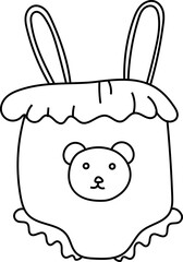 Baby Clothes Outline Icon