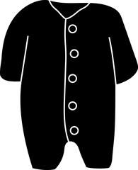 Onesie Baby Clothes illustration, icon, element for decoration.