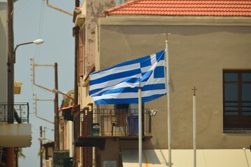 Bandera de Grecia en Rétino, Creta