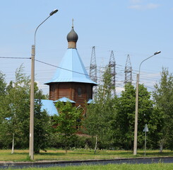 Church of the Iver Icon of the Mother of God, Kollontai Street, Saint Petersburg, Russia, July 06, 2023