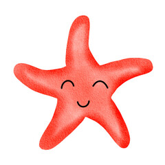 Obraz premium red star fish