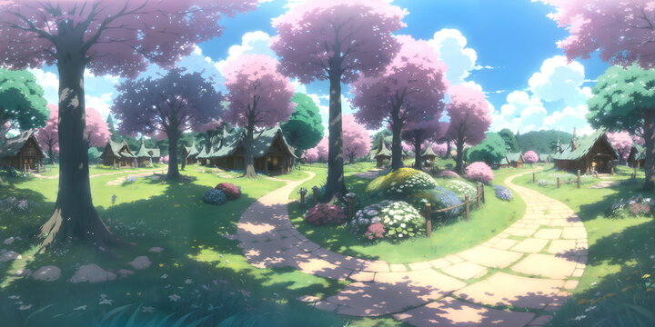 Fairtale Magic Forest Anime 360 HDRI