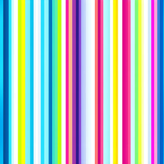 Obraz premium Rainbow Colored Seamless Striped Pattern, clear lines, white background. Generative AI