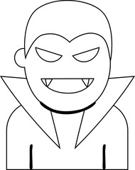 Dracula Character Halloween Icon
