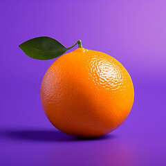 Orange on purple background. Generative AI