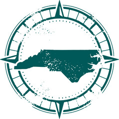 Explore North CarolinaUSA State Tourism Stamp