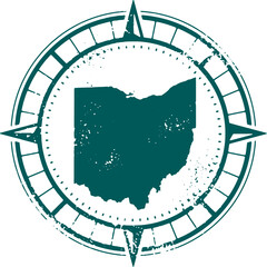 Explore Ohio USA State Tourism Stamp