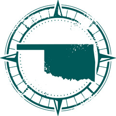 Explore Oklahoma USA State Tourism Stamp