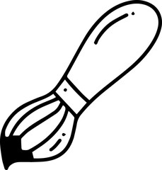 Obraz premium paintbrush cartoon line doodle