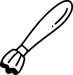 paintbrush cartoon line doodle
