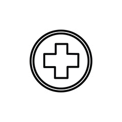 first aid icon symbol outline