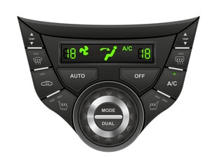 Fototapeta premium car climate control panel vector illustration