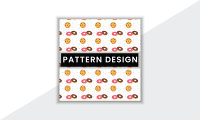 Colorful And Unique Pattern Design Template With Minimal Shape And Vector Background