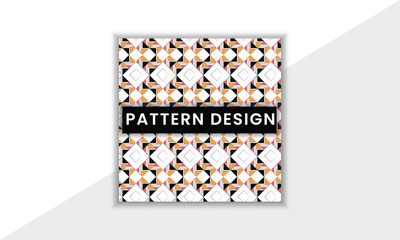 Colorful And Unique Pattern Design Template With Minimal Shape And Vector Background