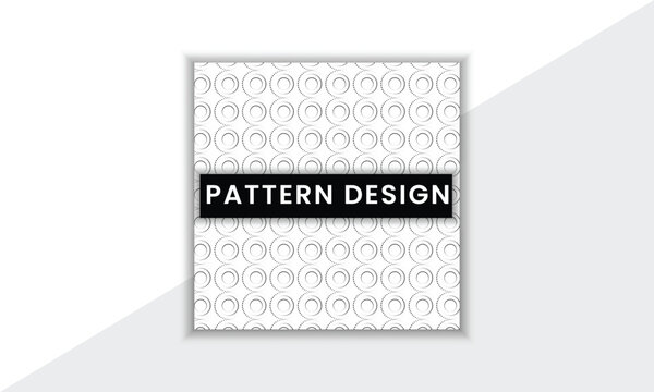 Colorful And Unique Pattern Design Template With Minimal Shape And Vector Background