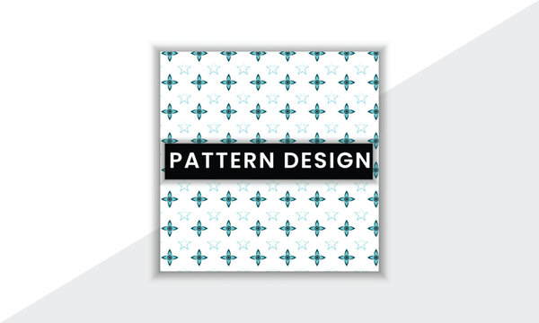 Colorful And Unique Pattern Design Template With Minimal Shape And Vector Background
