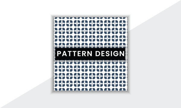 Colorful And Unique Pattern Design Template With Minimal Shape And Vector Background