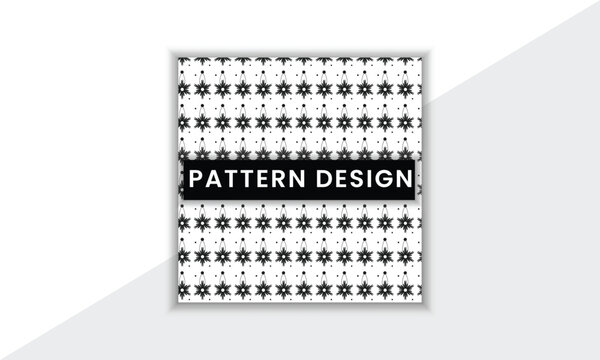 Colorful And Unique Pattern Design Template With Minimal Shape And Vector Background