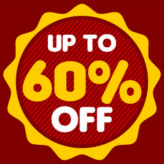 Explosive Discounts: Up to 60% off Vector Illustration