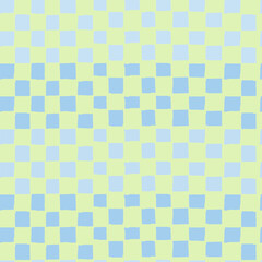 Seamless large checkered repeating pattern for wrapping paper, surface design and other design projects in futuristic aesthetics and retro futurism