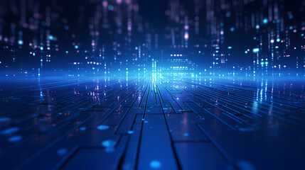 Modern digital abstract computer circuit technology background.