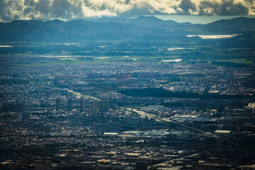 bogota skyline cityscape with andes mountains colombia capital overpopulated Latin America 