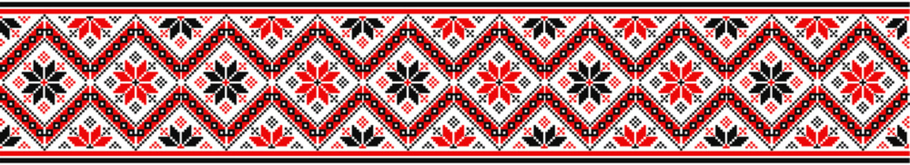 Ukrainian pattern embroidered ornament. Vyshyvanka. Amulet Mother's Star. Magic weaving for protection against black occultism, spells, charms, magic and evil spirits, demons, devil and satan.