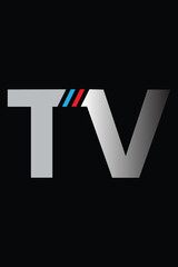 TV letter logo